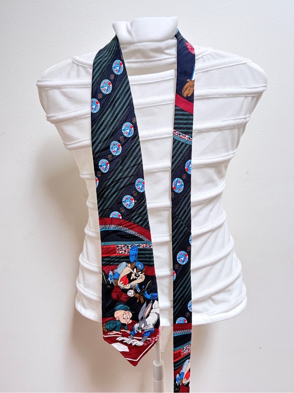 1992 Toronto Blue Jays Vintage Looney Tunes Graphic Tie Jays Vs. Yankees